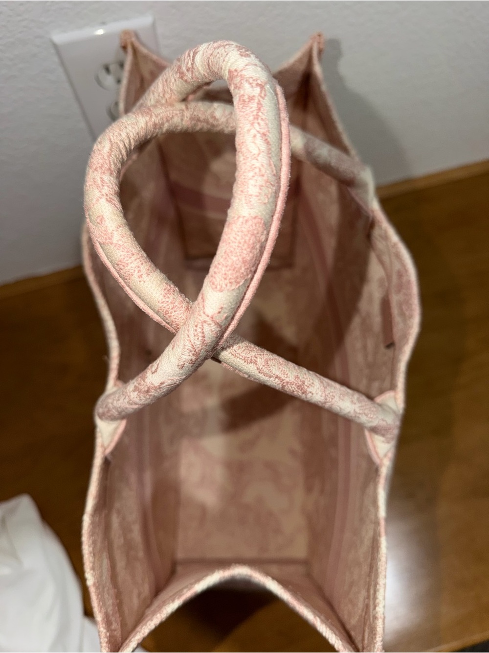 Dior Pink Toile de Jouy Large Book Tote Bag - Picture 6 of 15